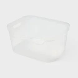 Large Open Front Storage Bin Clear - Brightroom™: Plastic, Portable, Nesting, Universal Storage, 14.5 Volume Capacity