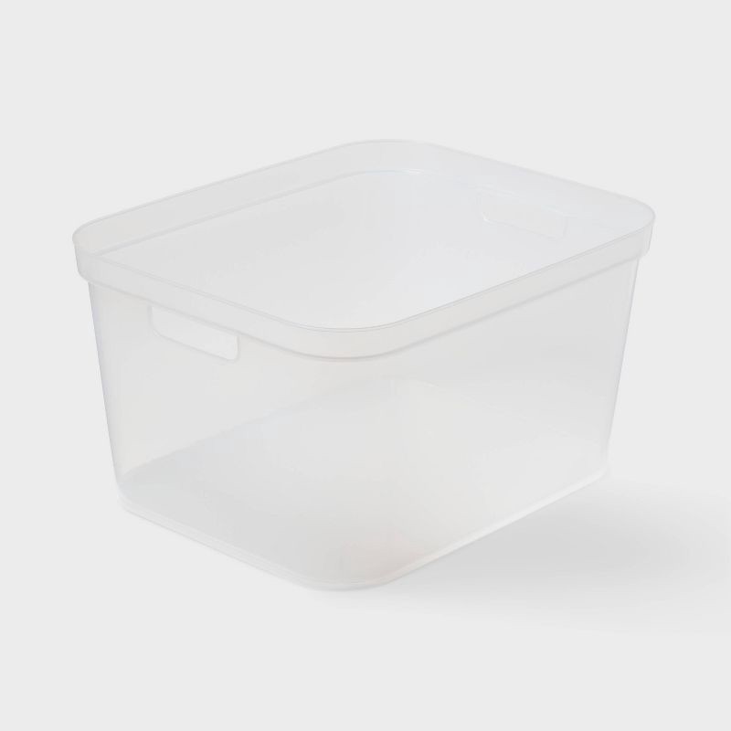 slide 1 of 4, Large Open Storage Bin Clear - Brightroom™, 1 ct
