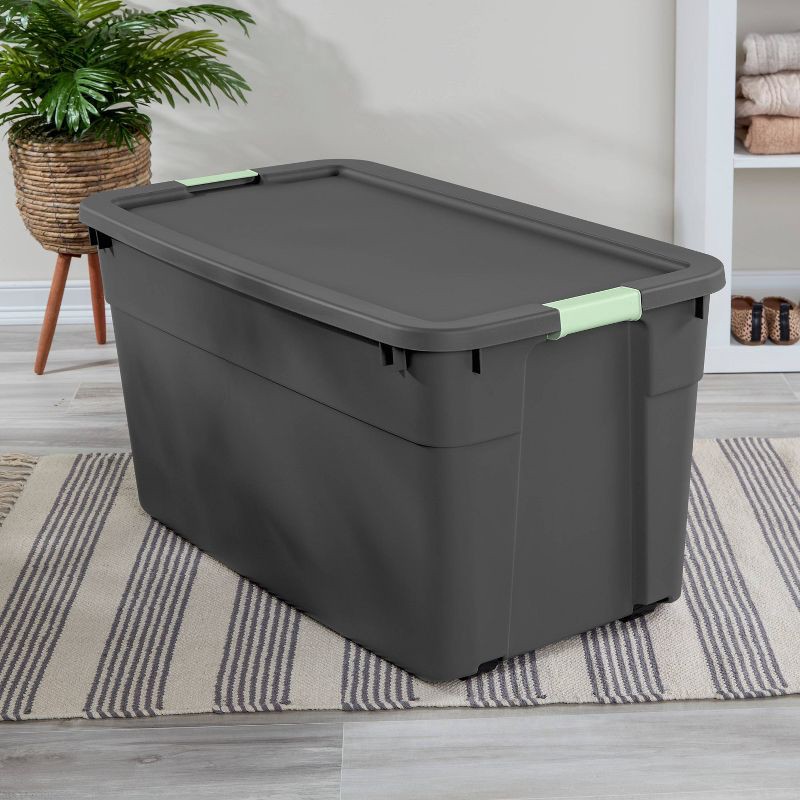 slide 4 of 8, 45gal Latching Storage Tote - Brightroom™: Portable Plastic Container with Lid, Universal Storage, Gray, 45 Gallon Capacity, 45 gal, 45 gal