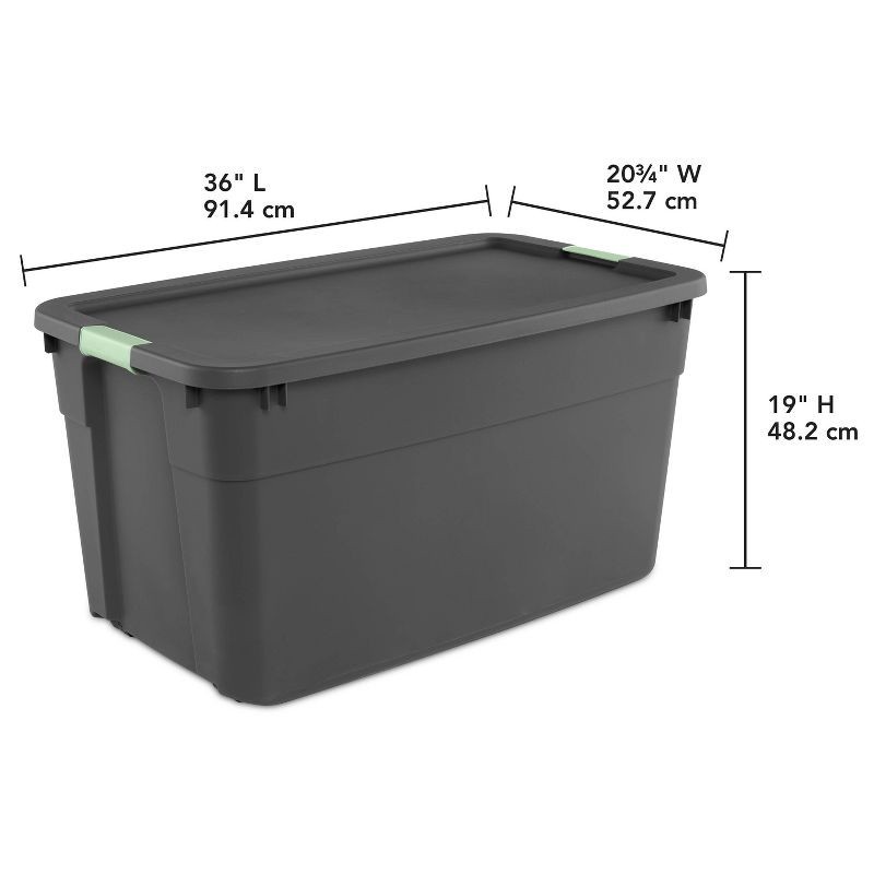 slide 7 of 8, 45gal Latching Storage Tote - Brightroom™: Portable Plastic Container with Lid, Universal Storage, Gray, 45 Gallon Capacity, 45 gal, 45 gal