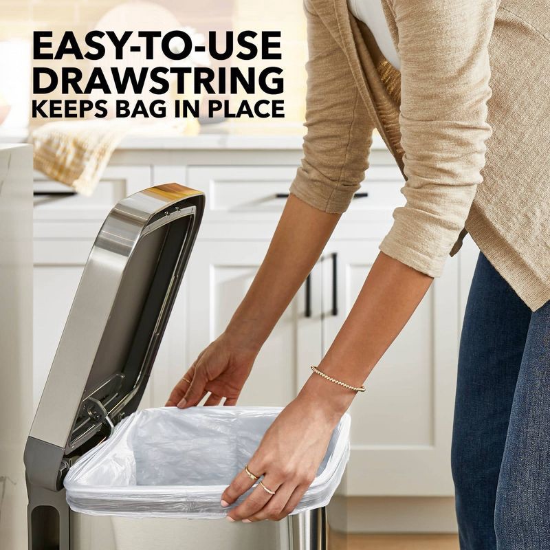 slide 5 of 13, Glad ForceFlex Drawstring Fragrance Free Trash Bags - 13gal/50ct, 13 gal, 50 ct