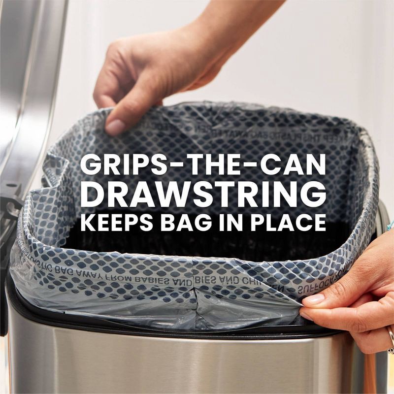 slide 7 of 18, Glad ForceFlex MaxStrength Drawstring Odor Shield Trash Bags - 13gal - 45ct, 45 ct; 13 gal