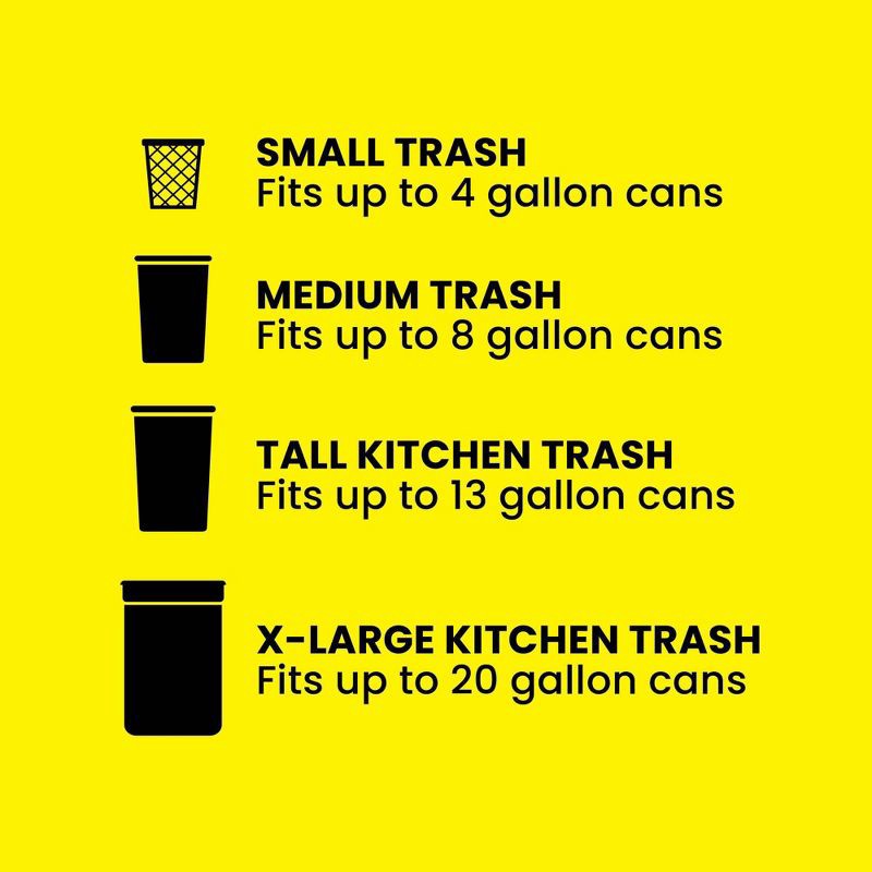slide 11 of 18, Glad ForceFlex MaxStrength Drawstring Odor Shield Trash Bags - 13gal - 45ct, 45 ct; 13 gal