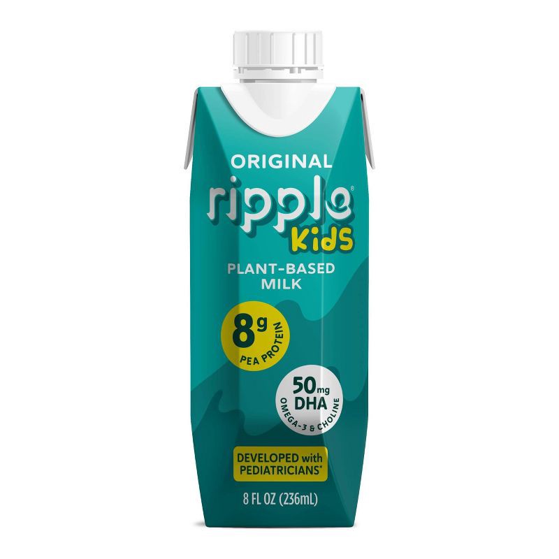 slide 2 of 6, Ripple Kids Original Dairy Free Milk - 4pk/8 fl oz Boxes, 4 ct, 8 fl oz