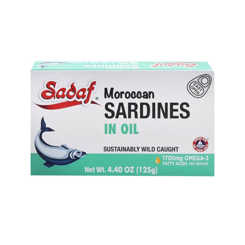 slide 1 of 3, Sadaf Moroccan Sardines in Oil - 4.4oz, 4.4 oz