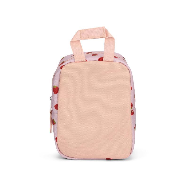 slide 3 of 6, JanSport Big Break Lunch Bag - Strawberry Shower: Dual Compartment, BPA-Free Zippered Meal Tote, 1 ct