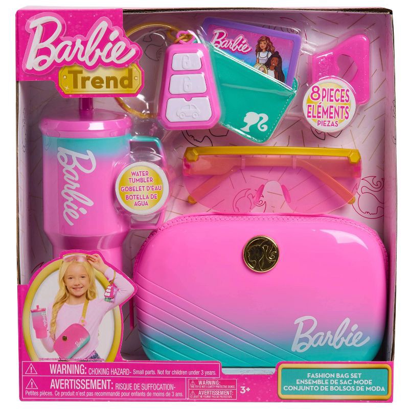 slide 8 of 9, Barbie Trend Fashion Bag Set: Includes Play Credit Card & Beauty Accessories, 1 ct