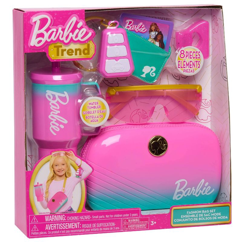 slide 9 of 9, Barbie Trend Fashion Bag Set: Includes Play Credit Card & Beauty Accessories, 1 ct