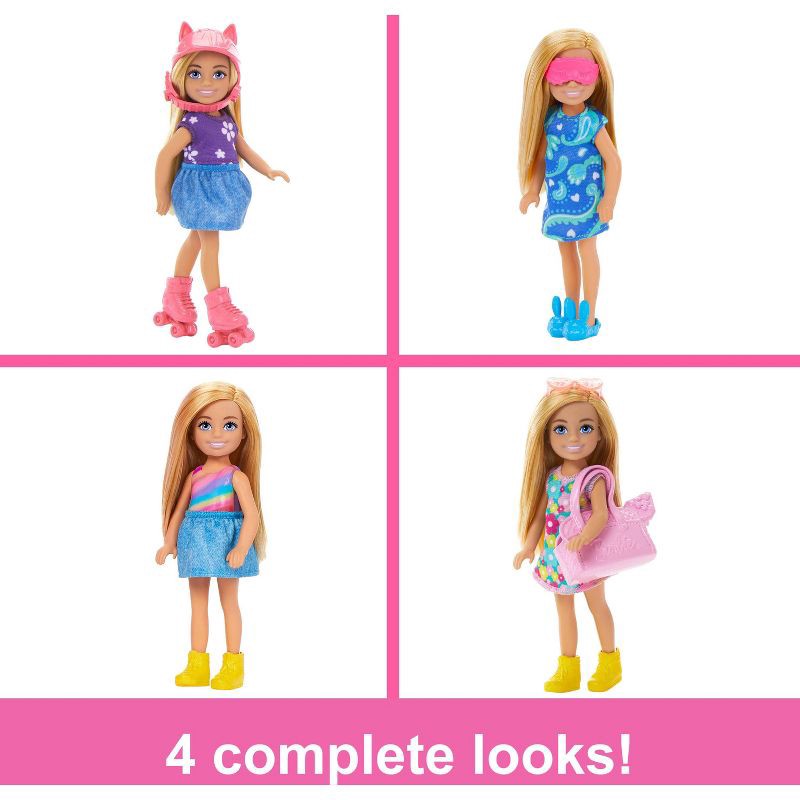 slide 4 of 6, Barbie Chelsea Doll & Closet Toy Playset with Clothes & Accessories Set 17pc, 17 ct