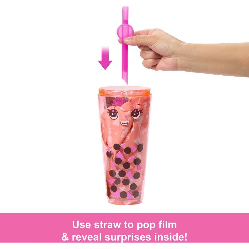 slide 3 of 6, Barbie 12.7" Pop Reveal Boba Series Doll Mango Mochi, 1 ct