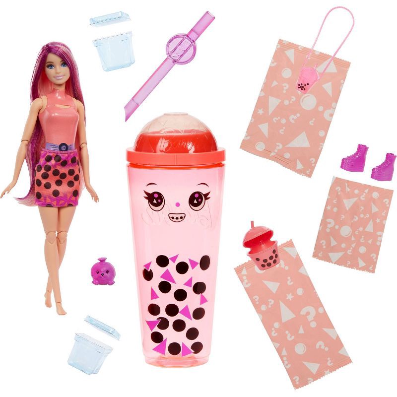 slide 6 of 6, Barbie 12.7" Pop Reveal Boba Series Doll Mango Mochi, 1 ct