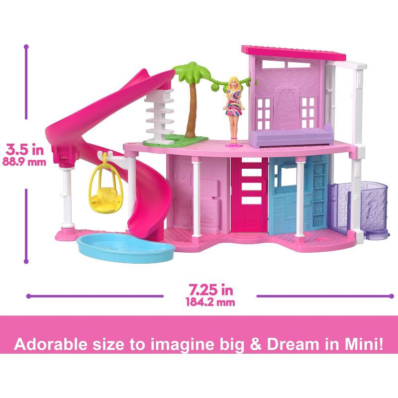 slide 4 of 7, Barbie 1.5" Mini Land Doll House 1 with Furniture & Accessories, 1 ct