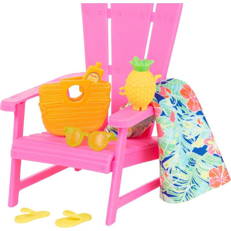 slide 3 of 5, Barbie 12.7" Pink Passport Hawaii Brooklyn Doll Brown Hair/Brown Eyes Playset with Clothes & Travel Accessories, 1 ct