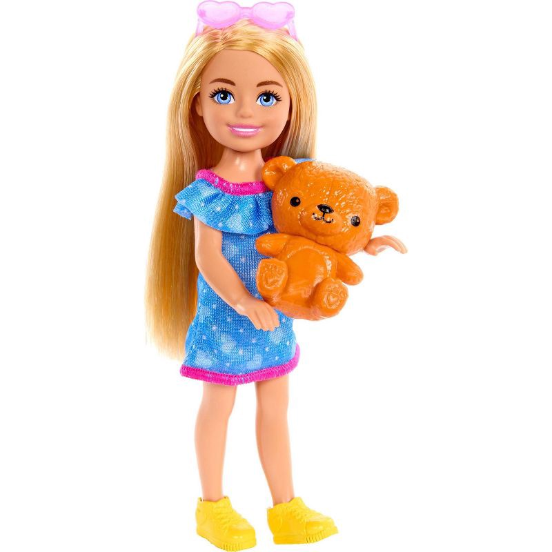 slide 3 of 6, Barbie 11.7" Sister Doll Set with Clothes & Accessories, Includes Barbie, Skipper, Stacie, & Chelsea, 1 ct