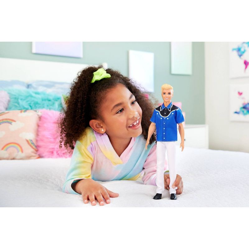 slide 2 of 6, Barbie 11.5" Fashionistas Blonde Hair/ Blue Eyes Doll with Western Look 65th Anniversary, 1 ct