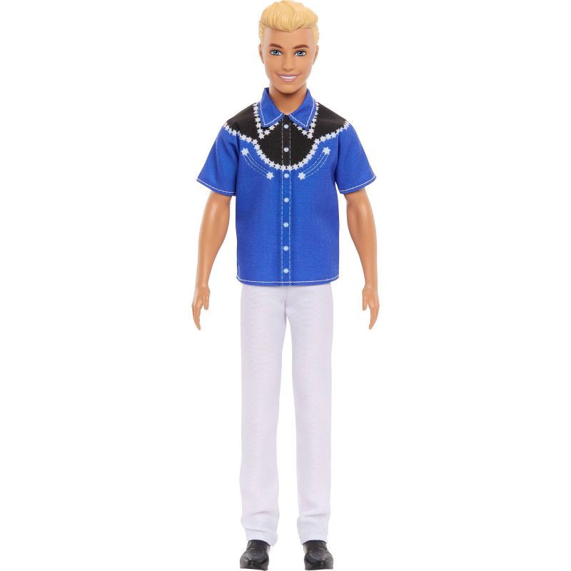 slide 4 of 6, Barbie 11.5" Fashionistas Blonde Hair/ Blue Eyes Doll with Western Look 65th Anniversary, 1 ct