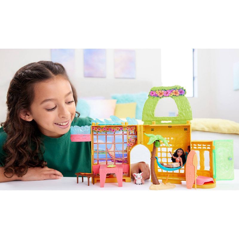 slide 2 of 6, Disney Princess Moana Island Home Stacking Doll House with Small Doll, 1 ct