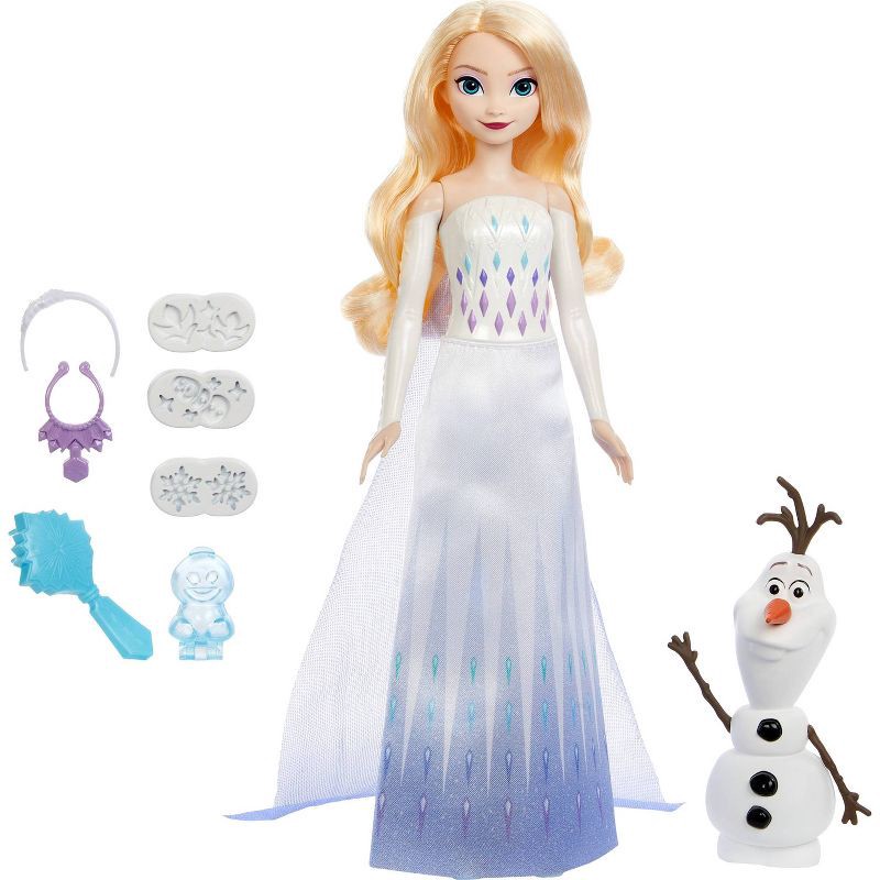 slide 5 of 6, Disney Frozen Elsa & Olaf Adventures with Elsa Doll, Olaf Figure, Moldable Sand & 4 Stampers, 1 ct