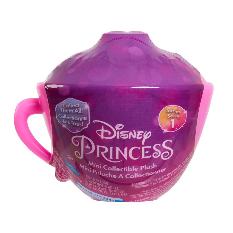 slide 5 of 5, Disney Princess Mini Teacup Capsule Plush: Character Plush Doll, Polyester Material, 1 ct