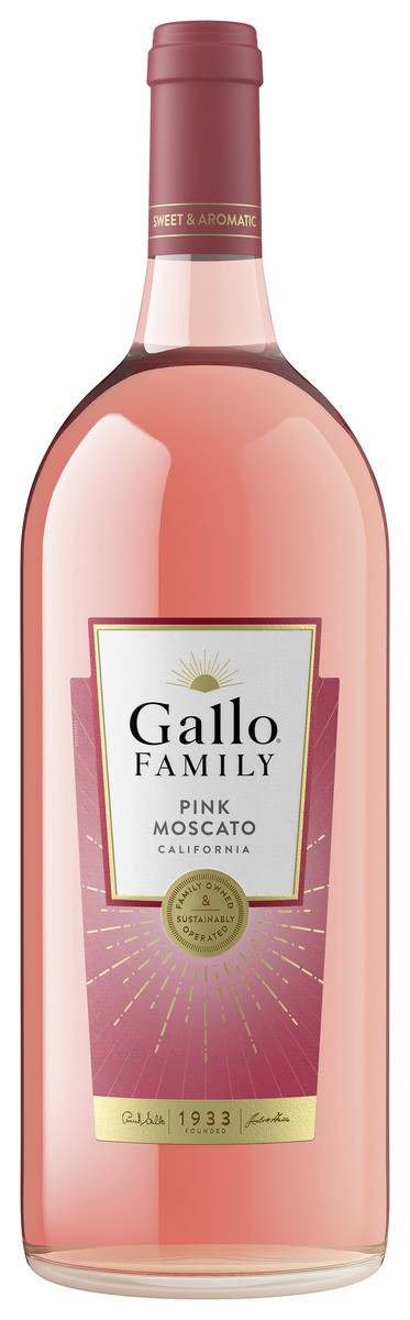 slide 1 of 9, Gallo Family Vineyards Pink Moscato Wine 1.5L, 1.5 l