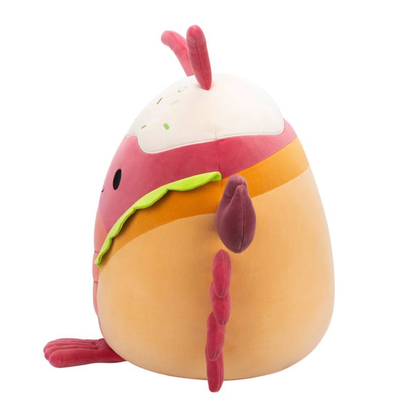 slide 9 of 12, Squishmallows 16'' Lorono Red Lobster in Lobster Roll Plush, 1 ct