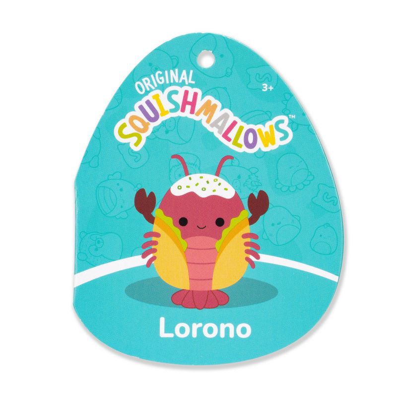 slide 11 of 12, Squishmallows 16'' Lorono Red Lobster in Lobster Roll Plush, 1 ct