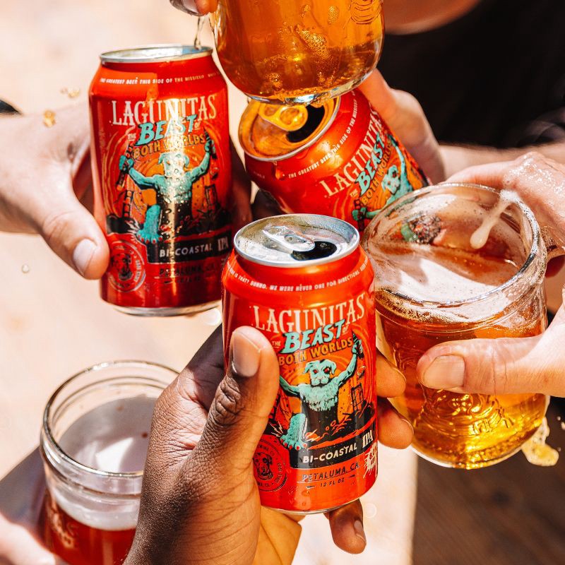 slide 5 of 6, Lagunitas Beast of Both Worlds IPA Beer - 6pk/12 fl oz Cans, 6 ct; 12 fl oz
