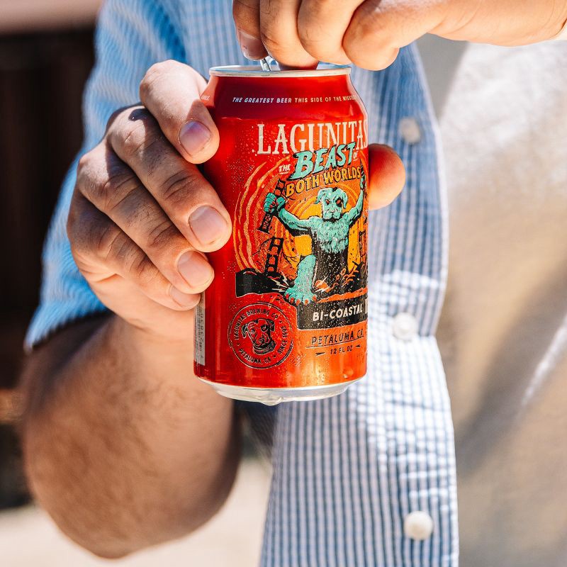 slide 6 of 6, Lagunitas Beast of Both Worlds IPA Beer - 6pk/12 fl oz Cans, 6 ct; 12 fl oz