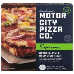 Authentic Motor City Pizza Co. Motor City Frozen Supreme Pizza - 29.44oz