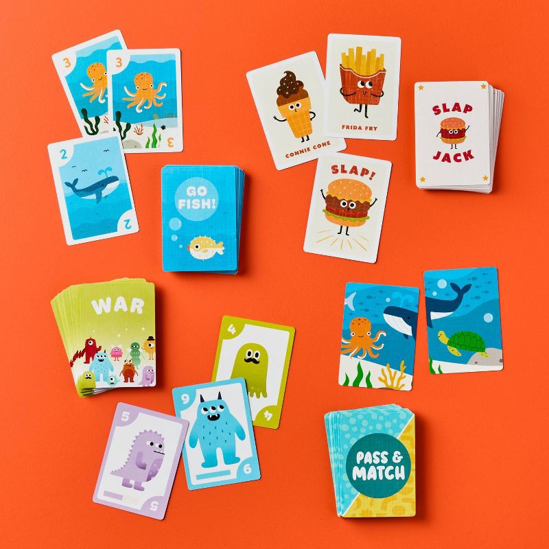 slide 2 of 4, Family Card Games Favorites - Gigglescape™: Classic Playing Cards, 2-6 Players, Ages 4+, Social & Memory Skills, 1 ct