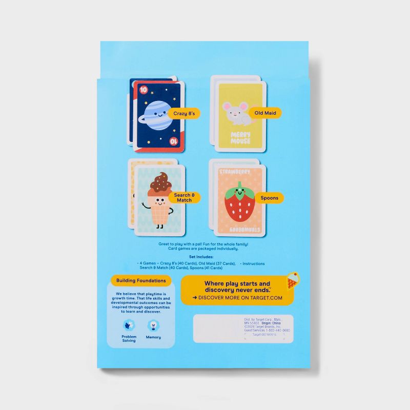 slide 4 of 4, Family Card Games Classics - Gigglescape™: Kids Playing Cards, Classic Board Games, 2-6 Players, Ages 4+, 1 ct