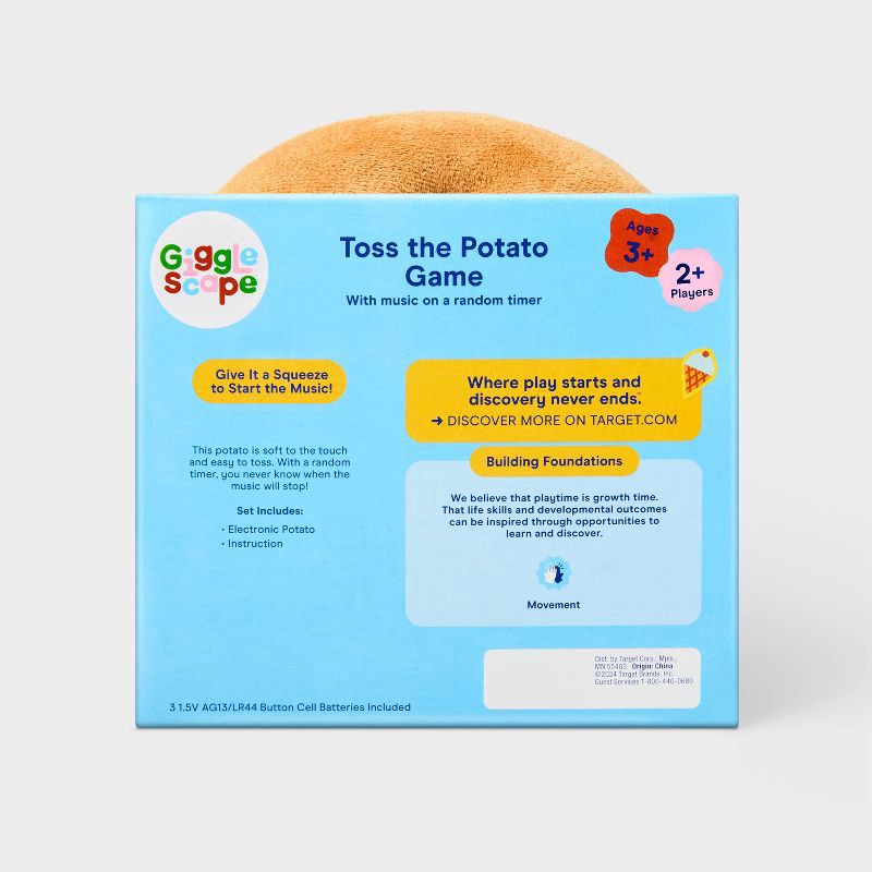 slide 5 of 5, Toss the Potato Game - Gigglescape™: Electronic Toy, Hot Potato, Social Skills, 2+ Players, Ages 3+, Batteries Included, 1 ct