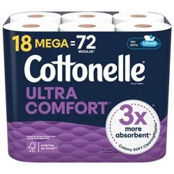 Cottonelle Ultra Comfort Toilet Paper - 18 Mega Rolls