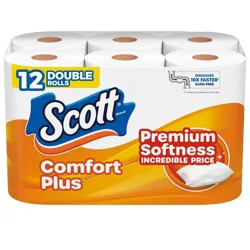 Scott Comfort Plus Toilet Paper - 12 Rolls