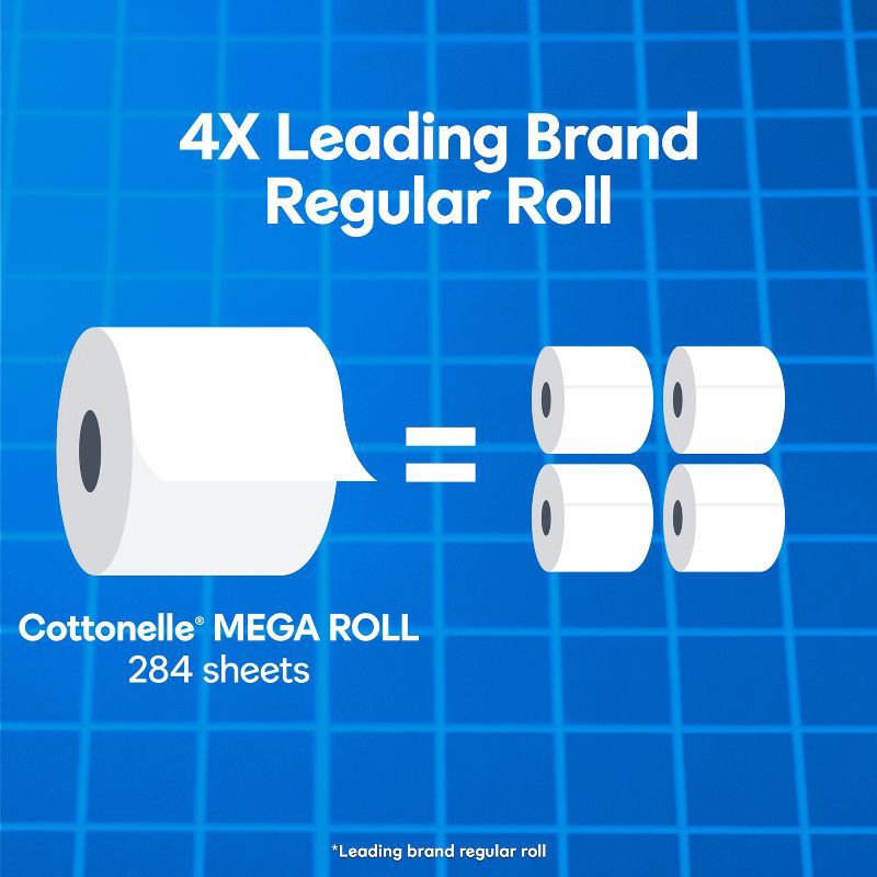 slide 3 of 8, Cottonelle Ultra Clean Strong Toilet Paper - 36 Mega Rolls, 1 ct