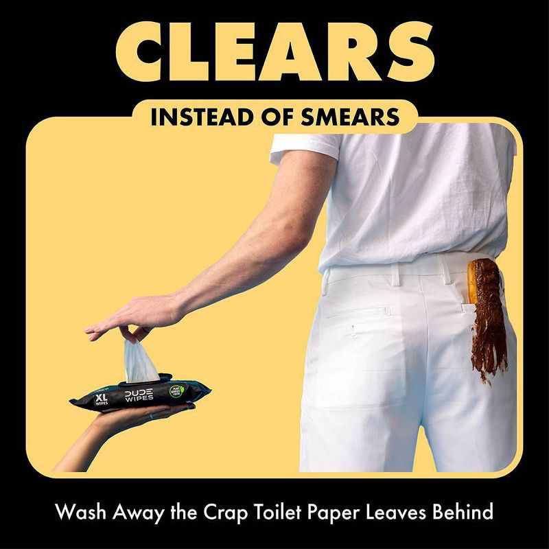 slide 2 of 7, Dude Wipes Shea Butter Flushable Wipes - 3pk/48ct, 3 ct, 48 ct
