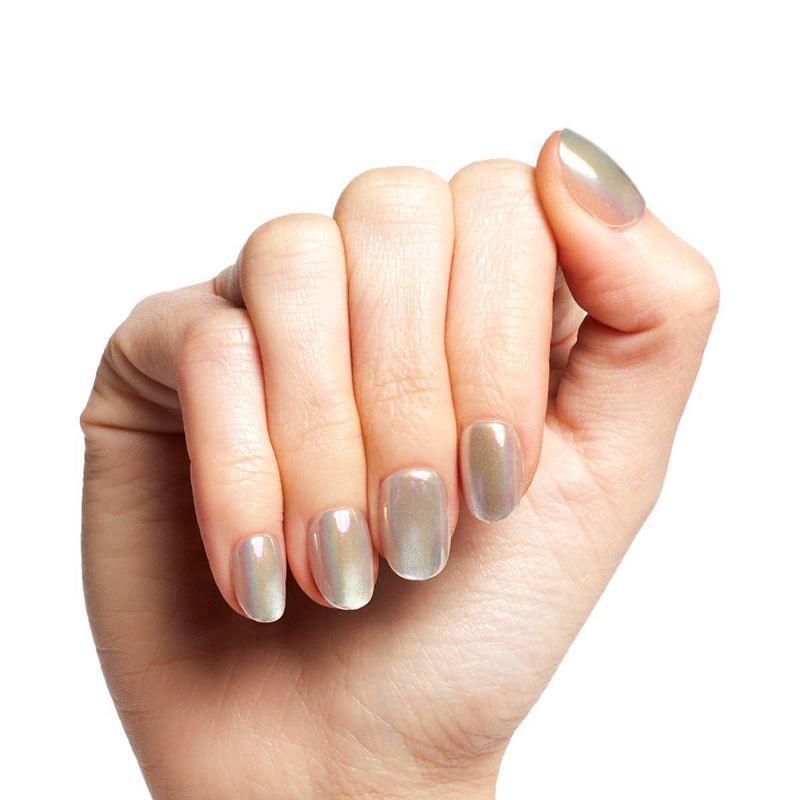 slide 4 of 6, Olive & June Press-On Fake Nails - XS Round - Sheer Lavender Shimmer - 42ct, 42 ct