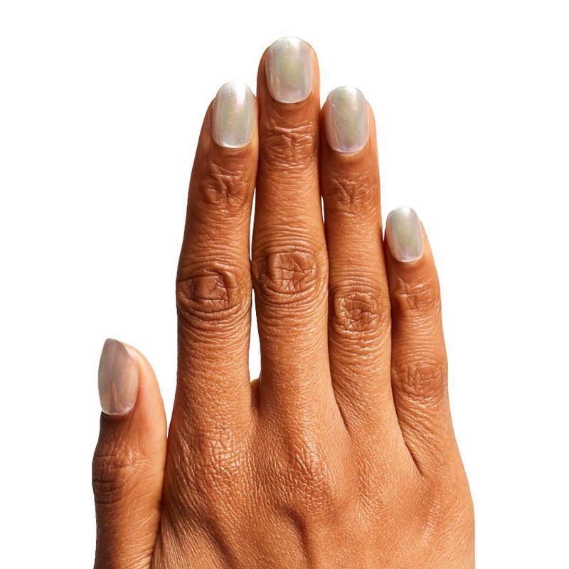 slide 5 of 6, Olive & June Press-On Fake Nails - XS Round - Sheer Lavender Shimmer - 42ct, 42 ct