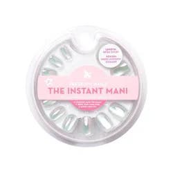 Olive & June Press-On Fake Nails - XS Round - Sheer Lavender Shimmer - 42ct