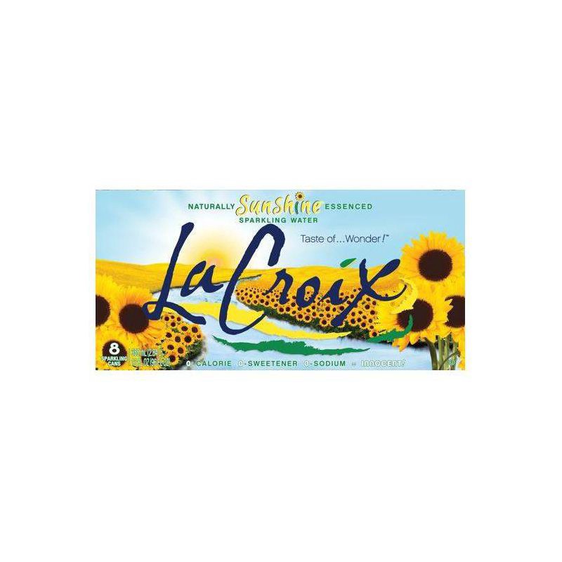 slide 3 of 5, LaCroix Sunshine Sparkling Water - 8pk/12 fl oz Cans, 8 ct; 12 fl oz