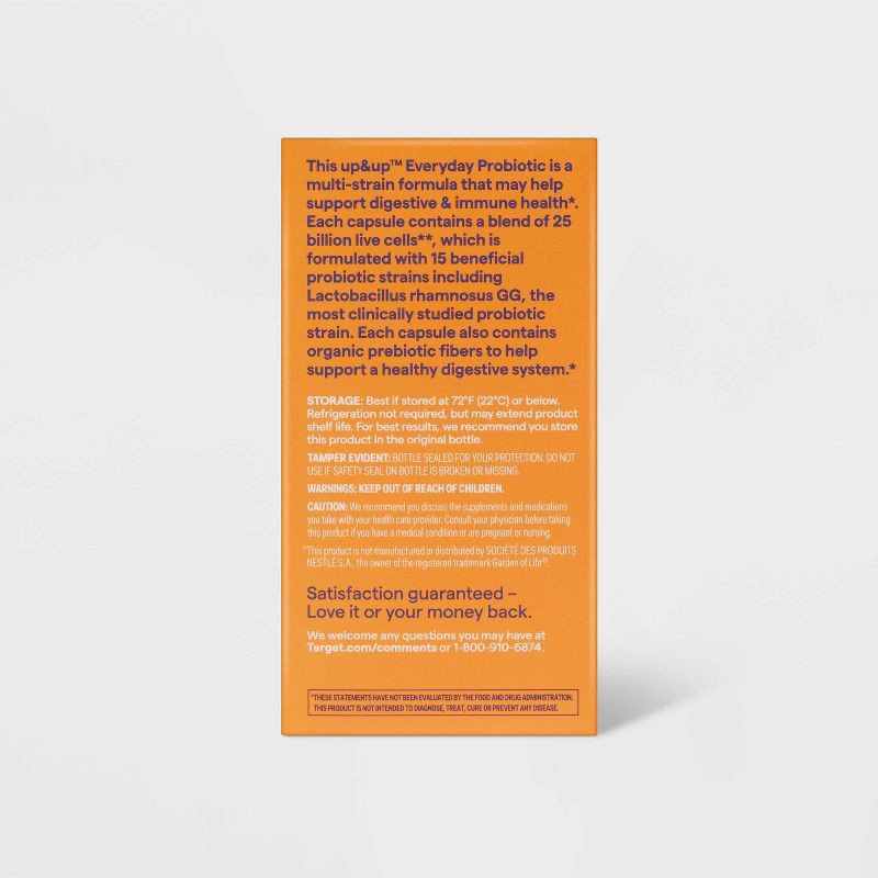 slide 3 of 6, Daily Care Probiotic Capsules - 30ct - up&up™, 30 ct
