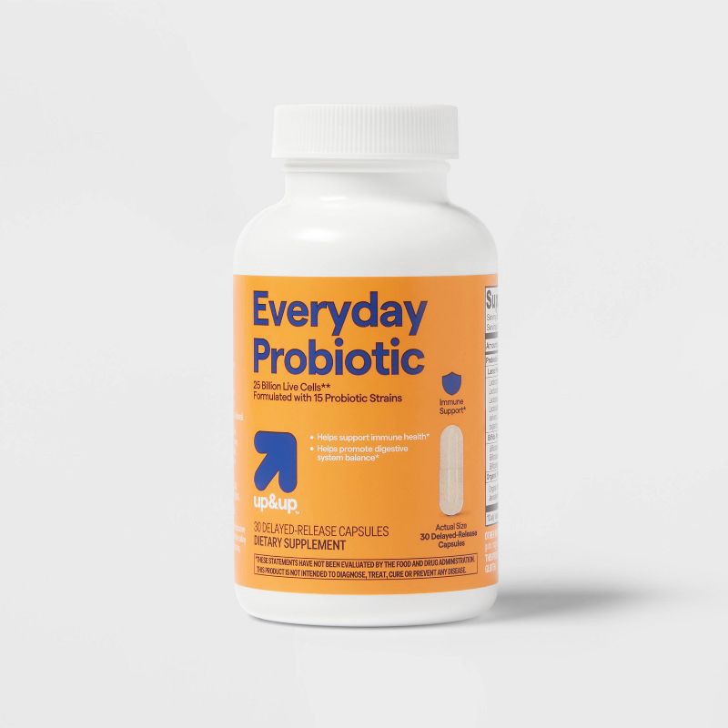 slide 5 of 6, Daily Care Probiotic Capsules - 30ct - up&up™, 30 ct