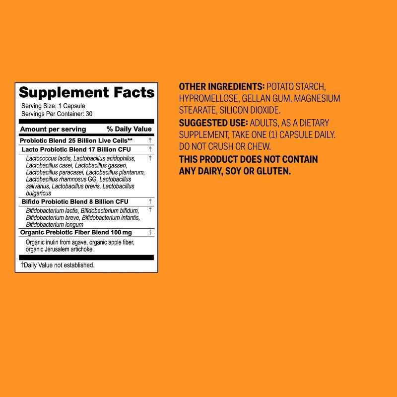 slide 6 of 6, Daily Care Probiotic Capsules - 30ct - up&up™, 30 ct