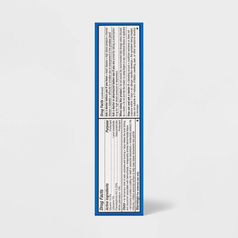 slide 5 of 6, Rapid Relief Hemorrhoid Cream with 5% Lidocaine - 1oz - up&up™, 1 oz