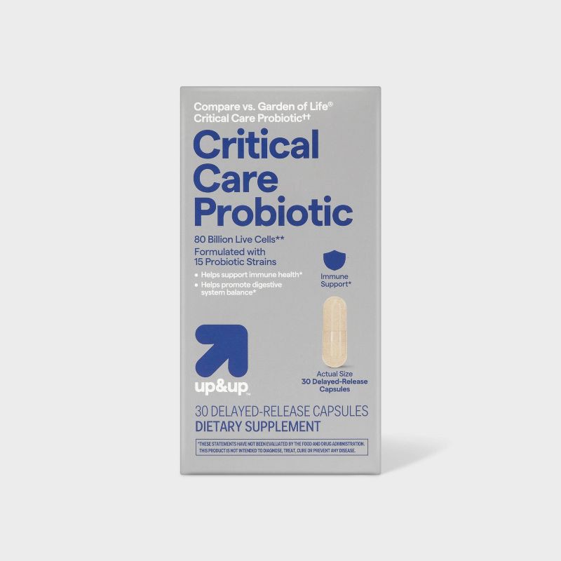 slide 1 of 6, Critical Care Probiotic Capsules - 30ct - up&up™, 30 ct