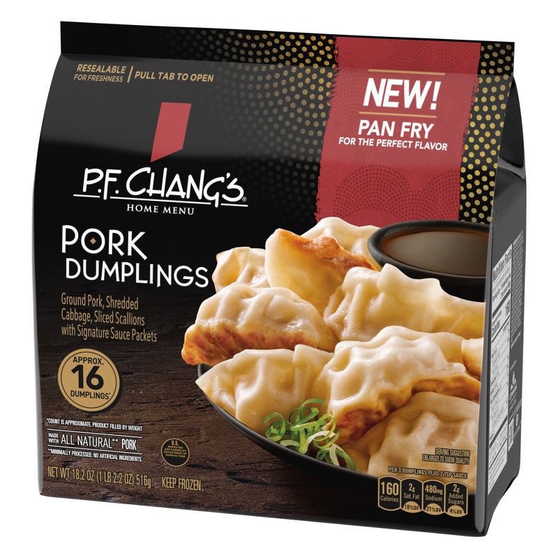 slide 3 of 6, P.F. Chang's Family Size Frozen Pork Dumplings - 18.2oz, 18.2 oz