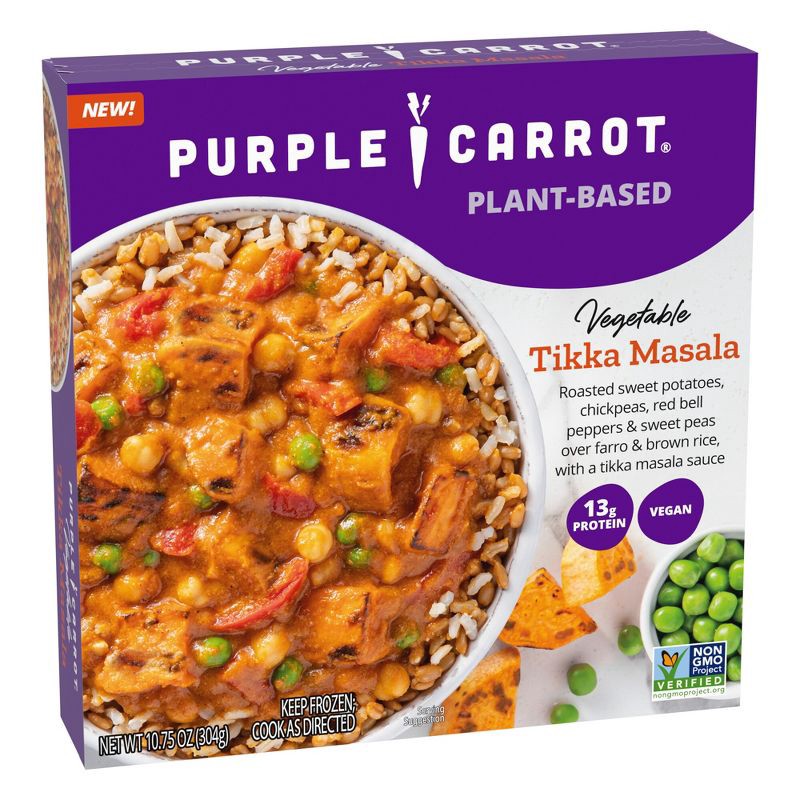 slide 2 of 3, Purple Carrot Vegan Frozen Plant-Based Vegetable Tikka Masala - 10.75oz, 10.75 oz