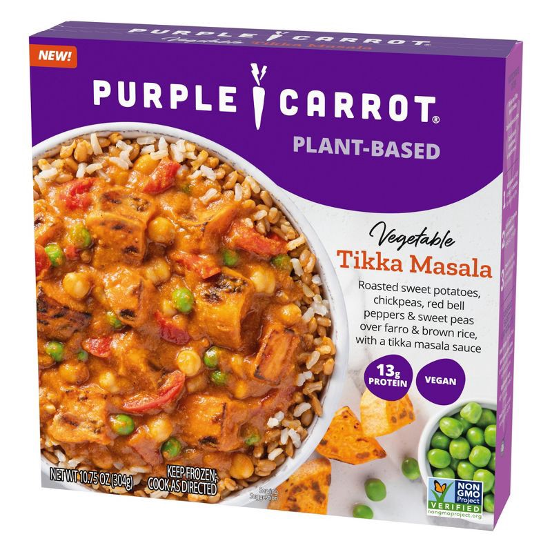 slide 3 of 3, Purple Carrot Vegan Frozen Plant-Based Vegetable Tikka Masala - 10.75oz, 10.75 oz