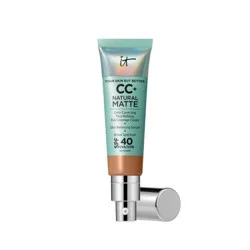 IT Cosmetics CC+ Matte Cream - Tan Rich - 1.08oz - Ulta Beauty: SPF 40, Full Coverage, Oil Control