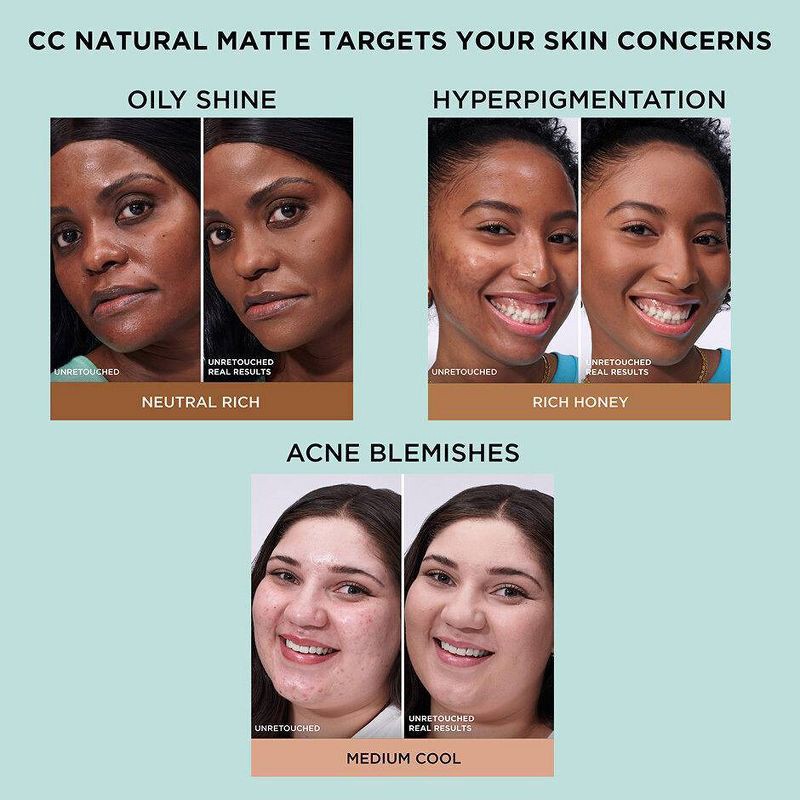 slide 7 of 7, IT Cosmetics CC+ Matte Cream - Deep Honey - 1.08oz - Ulta Beauty, 1.08 fl oz